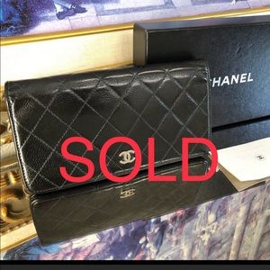 Chanel Bifold Caviar Leather Wallet
